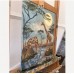 Giraffes at the Waterhole – Original Oil Painting